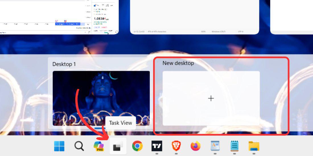 How to Use Multiple Desktops Shortcut in Windows?