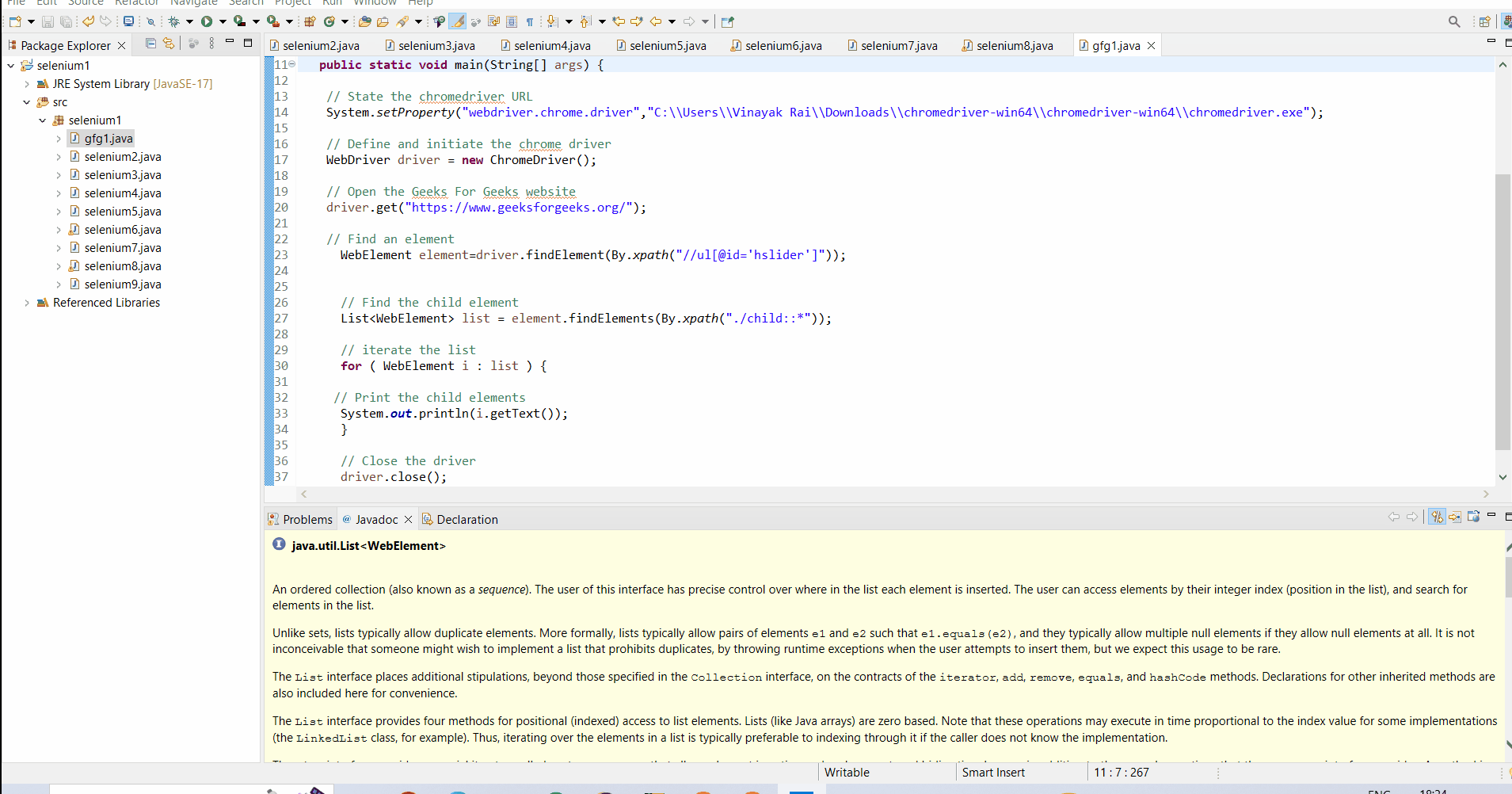How to Get Child Element in Selenium?