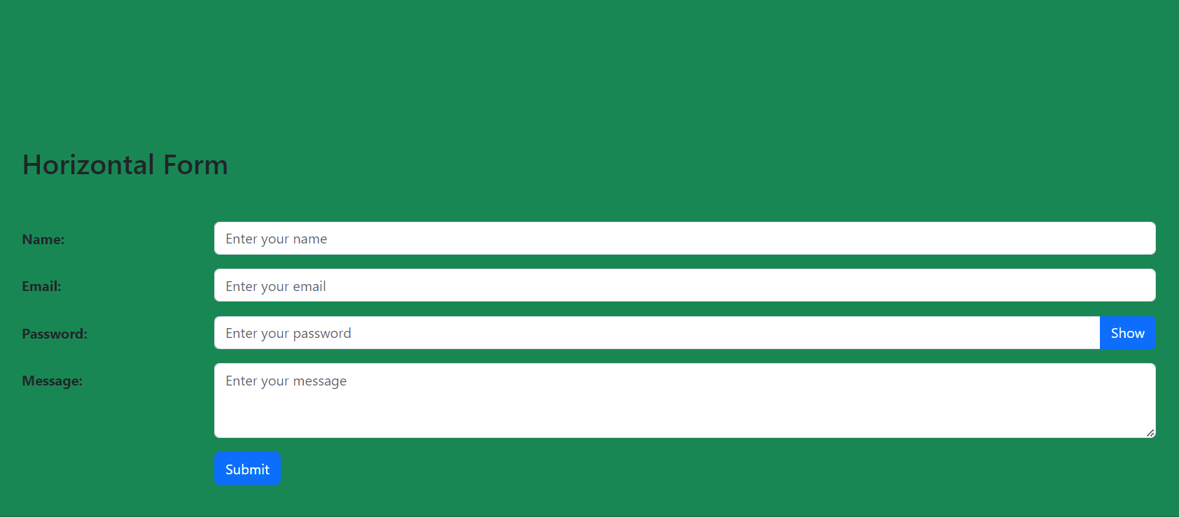 How to Create Form Layouts with Bootstrap ?