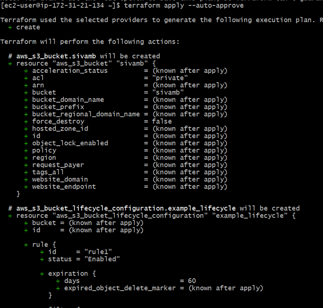 How to Create S3 Storage Life using Terraform?