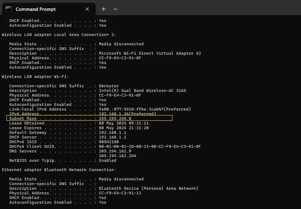 How to Find the Mask of Your Computer?