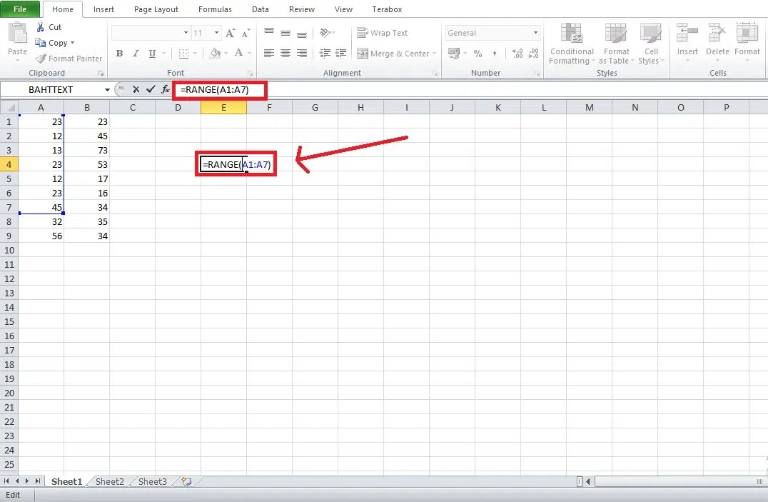 How to Find Range in Microsoft Excel