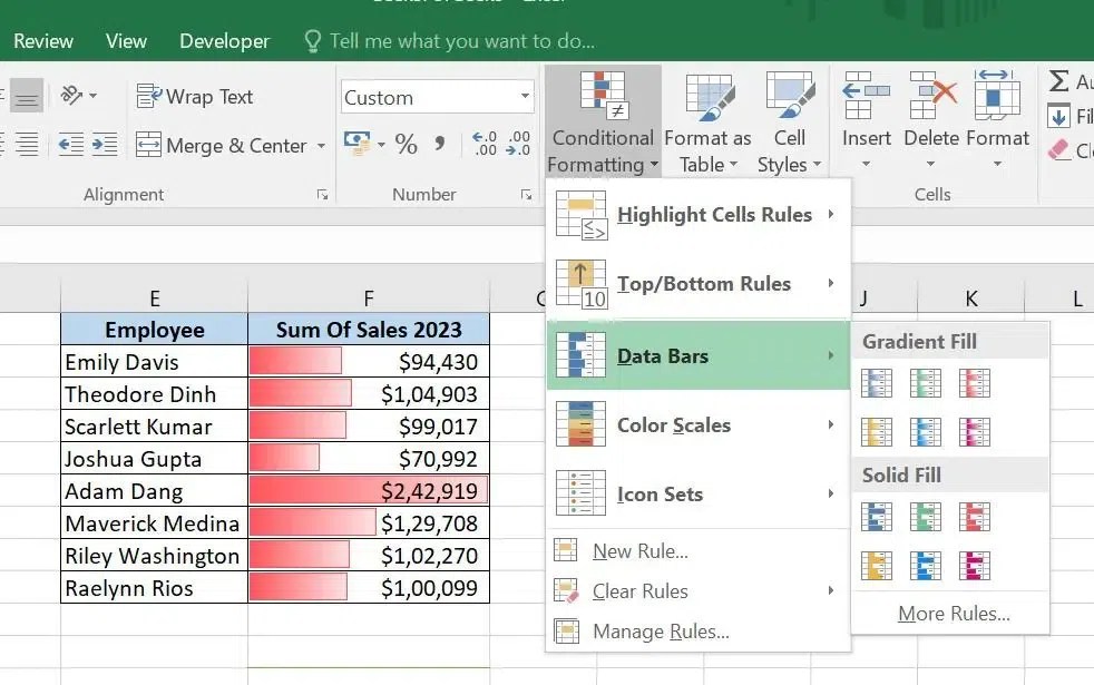 Conditional Formatting in Excel