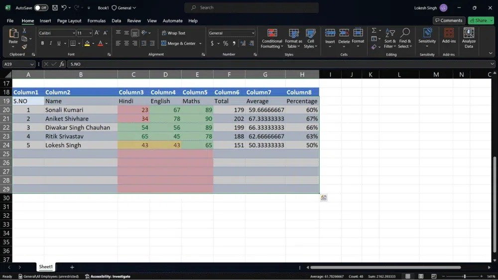 How to Remove Table Formatting in Excel