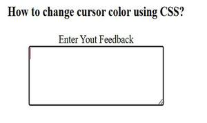 How to Change Cursor Color using CSS? - GeeksforGeeks