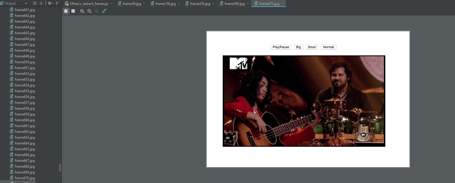 Python Program to extract frames using OpenCV