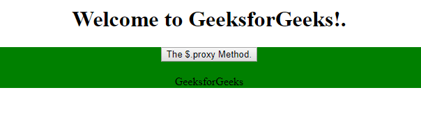 jQuery .proxy() Method