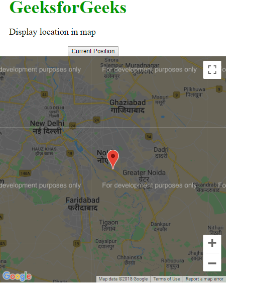 HTML Geolocation