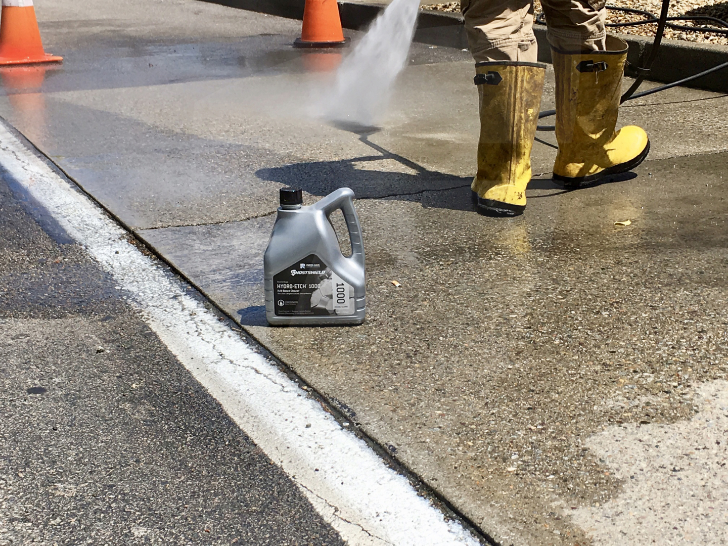 Hydro Etch 1000 Acid Etching Concrete Cleaner Ghostshield Sealers