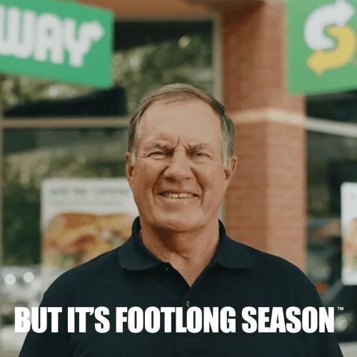 Belichick GIF by SUBWAY Find & Share on GIPHY