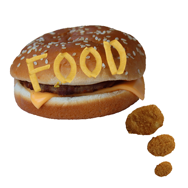 Chicken Nuggets Hamburger Sticker By Shaking Food GIF for iOS & Android