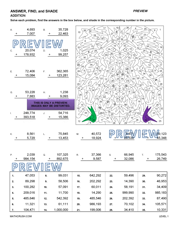 100+ Math Art Worksheets: Fun, Creative Ways To Practice Math