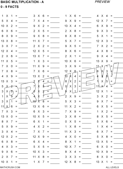 Multiplication Worksheets For Kids: 80+ Free Printable Math Worksheets