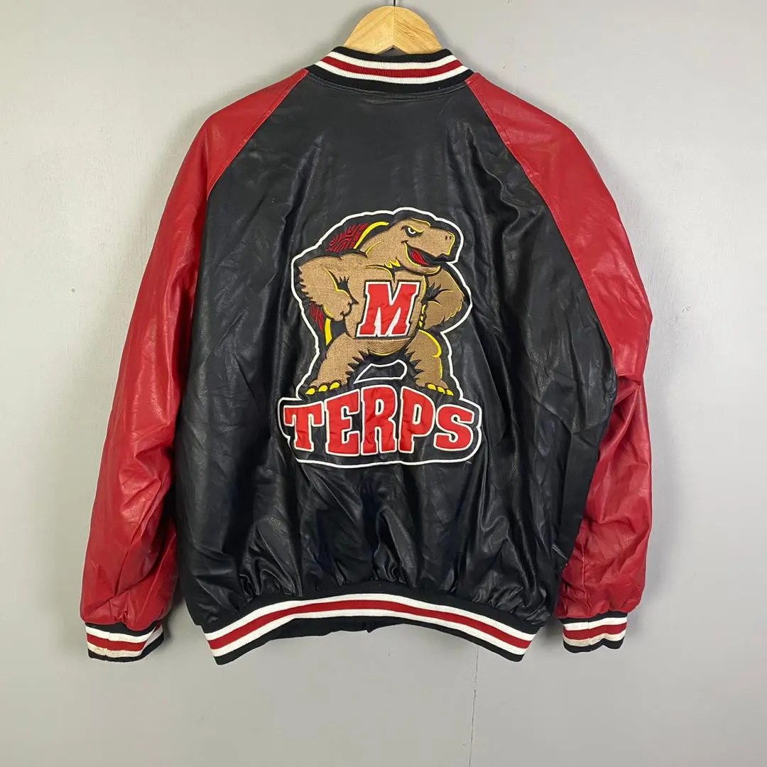 Vintage MARYLAND TERPS STEVE AND BARRYS VARSITY JACKET Grailed