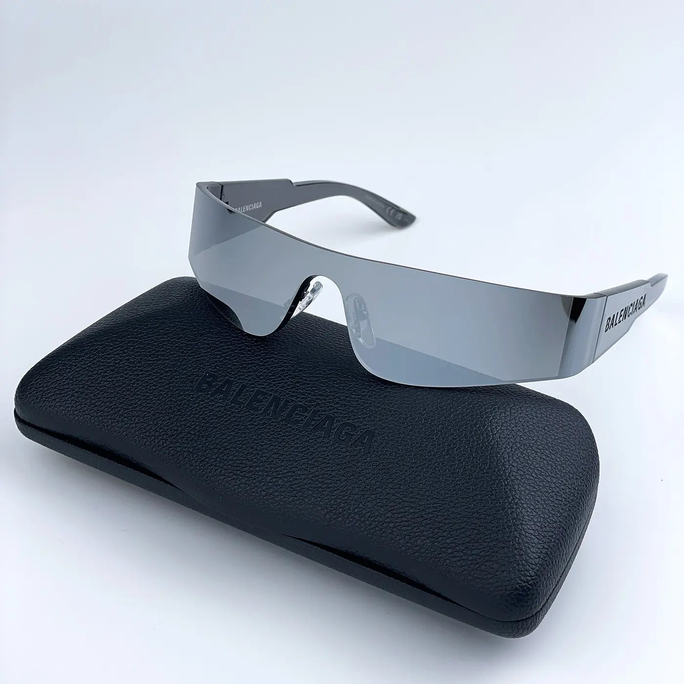 Balenciaga NEW Balenciaga BB0041S 002 RectangleShield Unisex Sunglasses