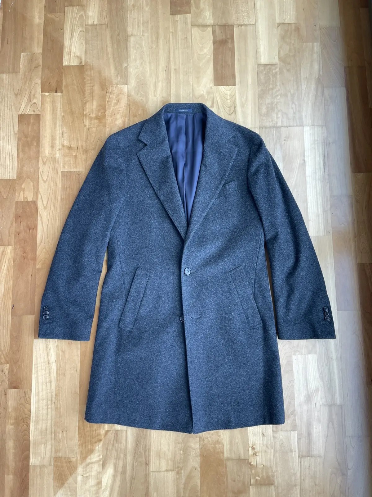 Suitsupply Suitsupply Charcoal Grey Wool Topcoat 36R (US) Grailed