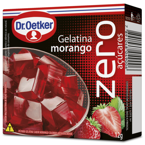 Gelatina Zero Morango Produtos