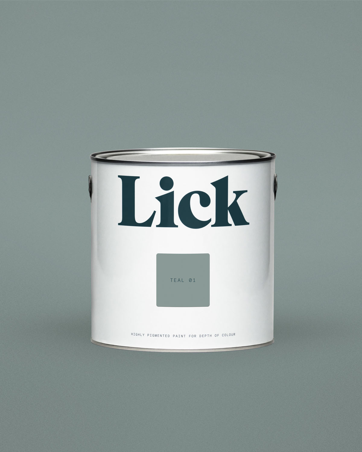 Teal 01 Mid Green Grey Teal Paint Matt Emulsion Paint Lick