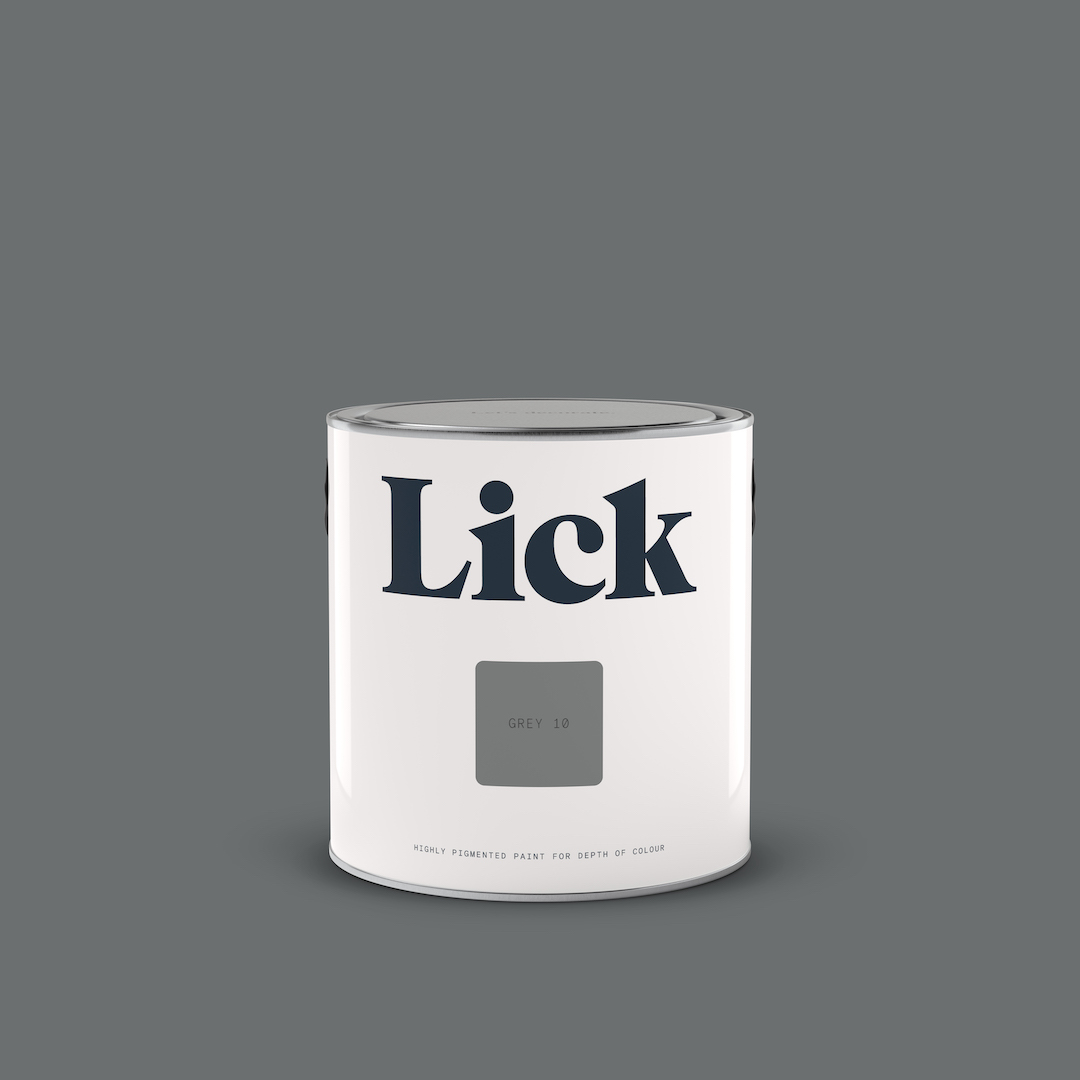 Grey 10 Dark Cool Grey Matt Interior Paint Lick