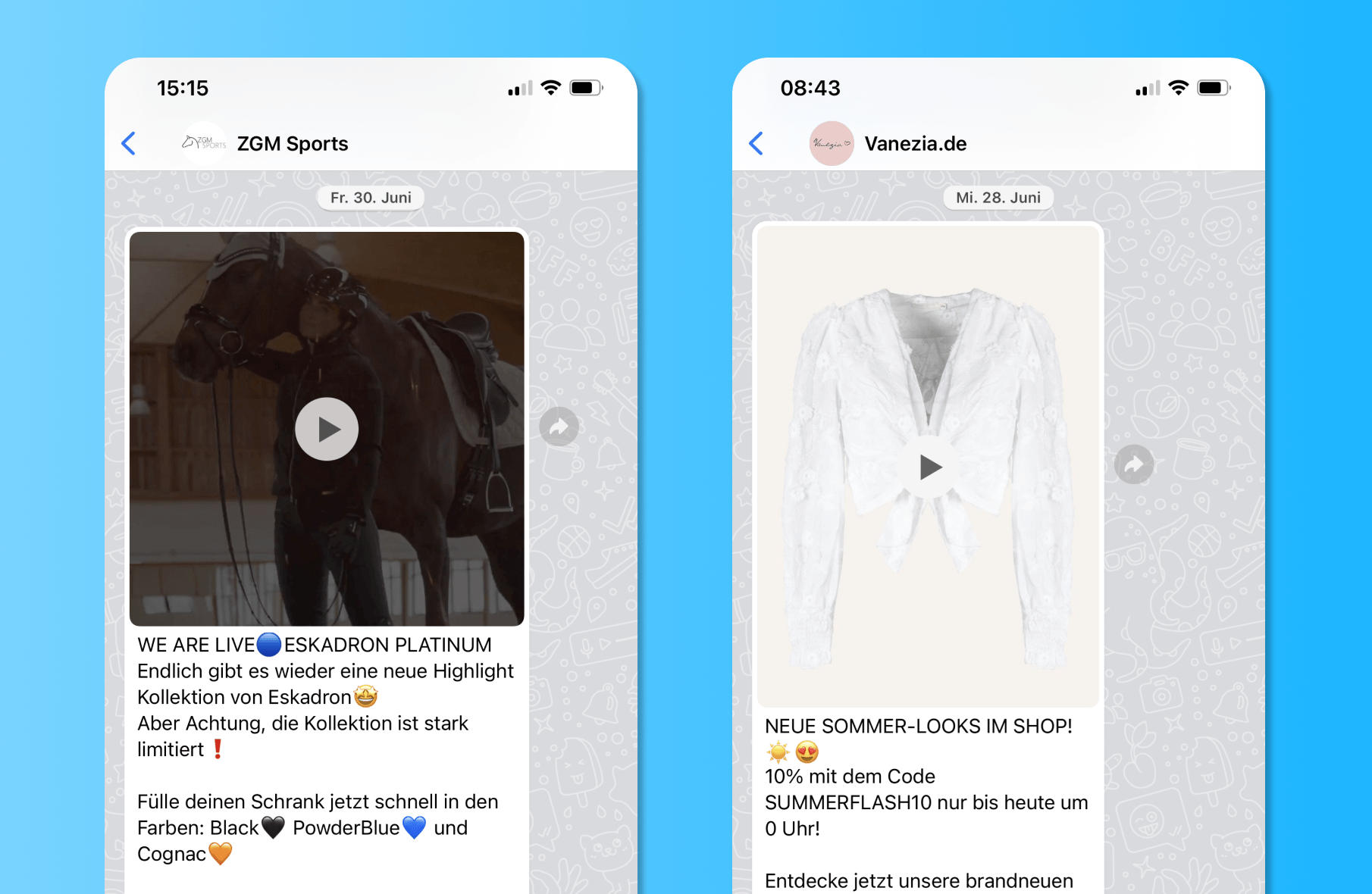 Anleitung Videos für WhatsApp komprimieren Superchat