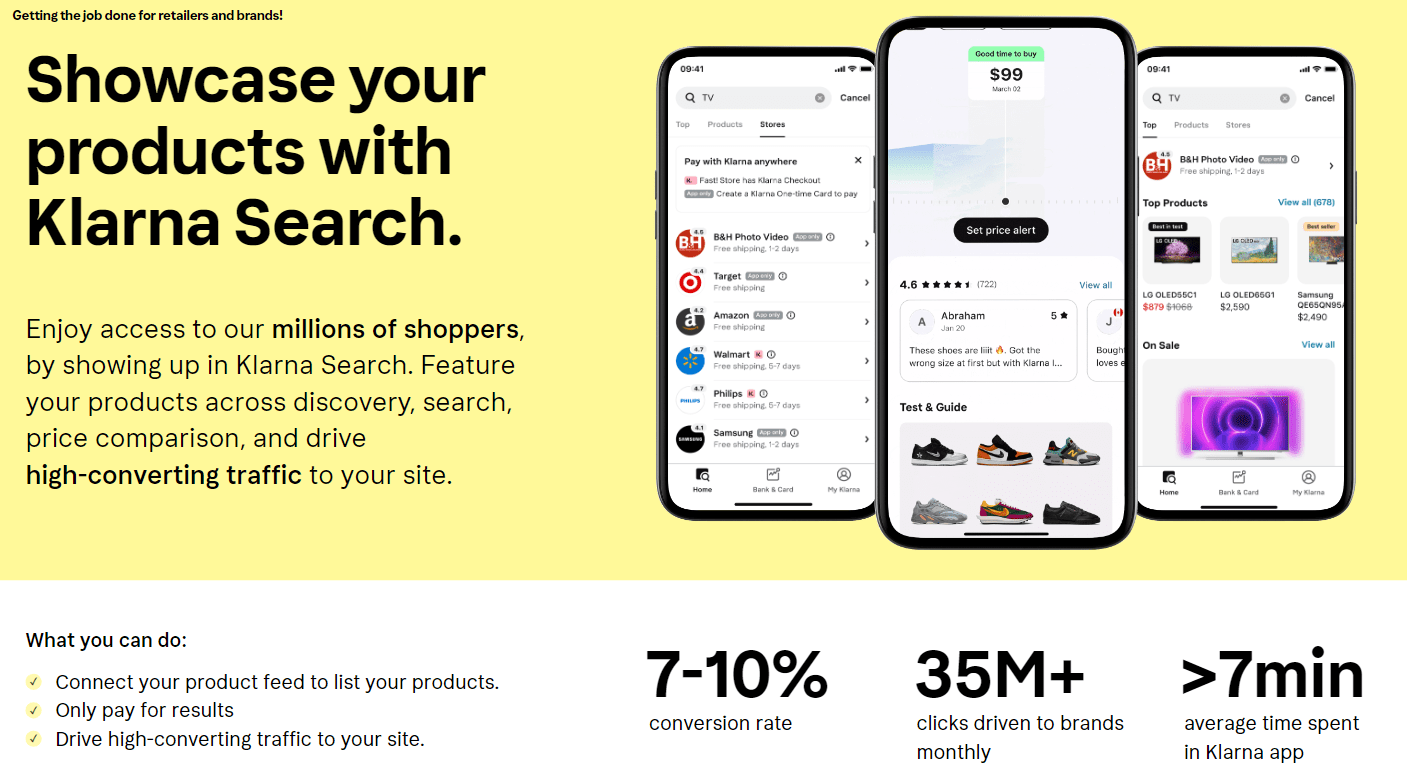 Send your products to Klarna Search with Channable