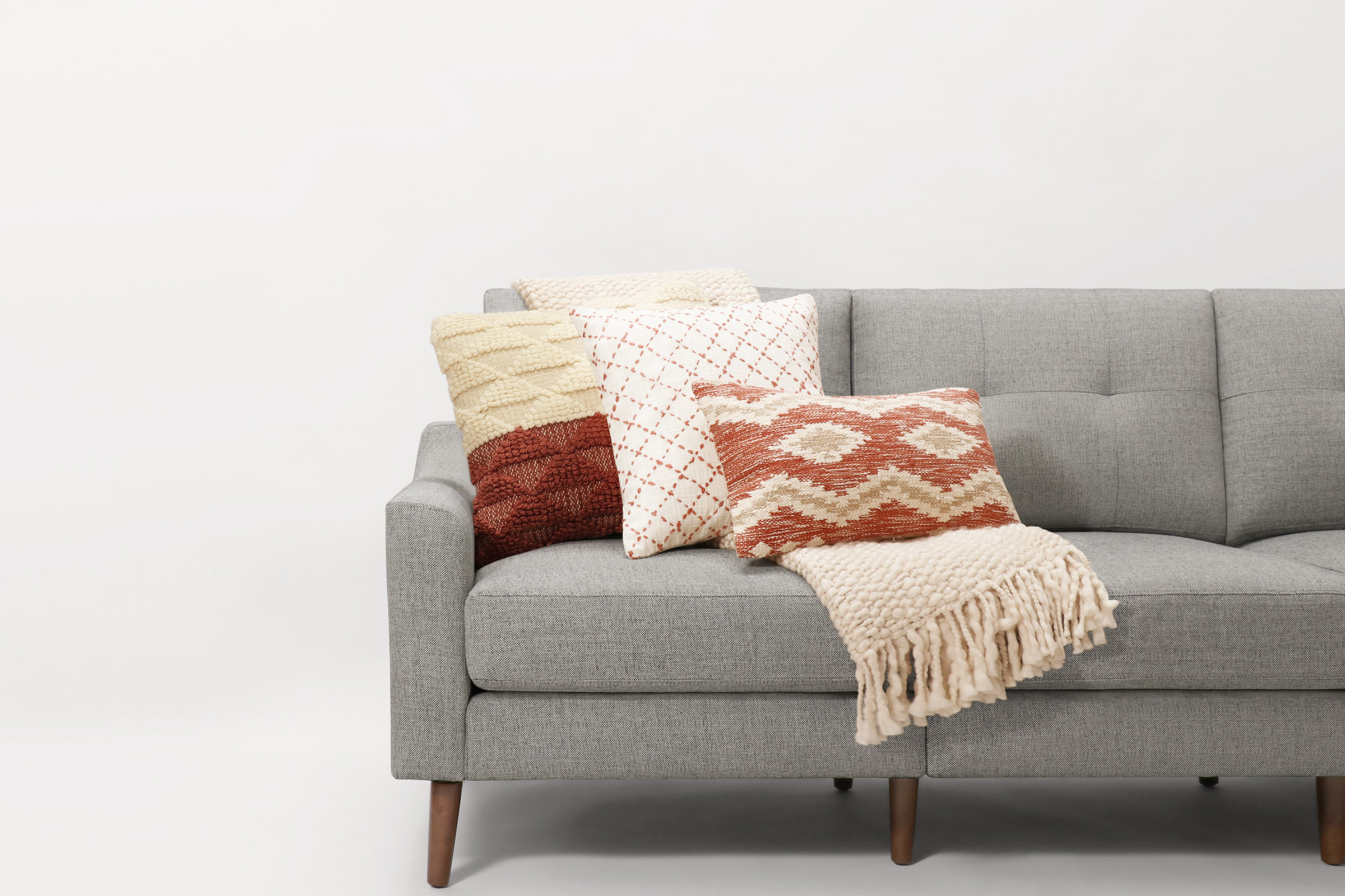 The Bohemian Set Burrow Pillow & Throw Blanket Bundles Decorative, HandWoven Accessories