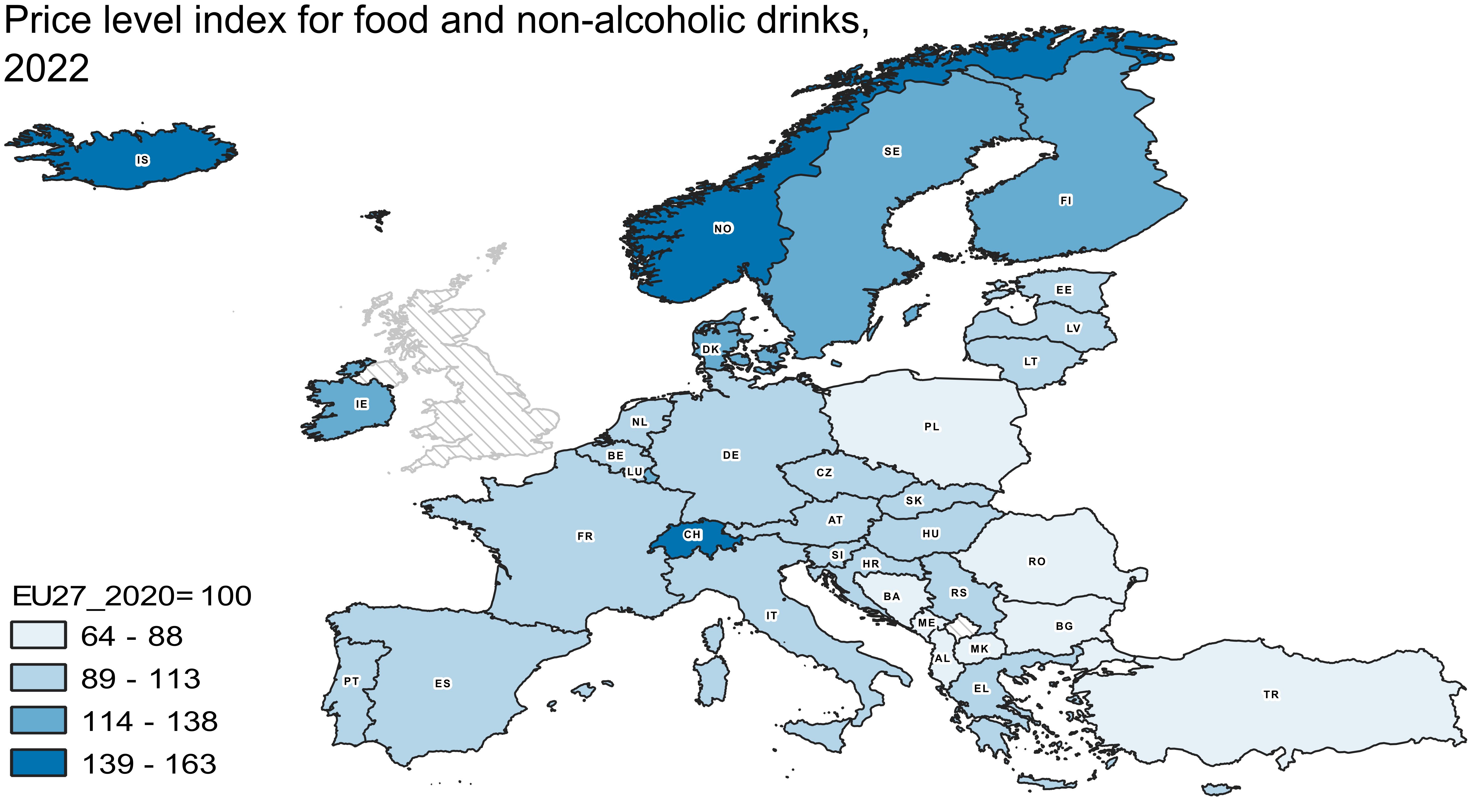 Significant differences in consumer prices between European countries
