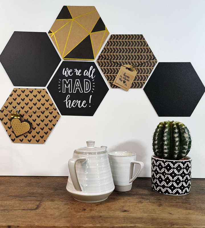 Hexagon wall decoration