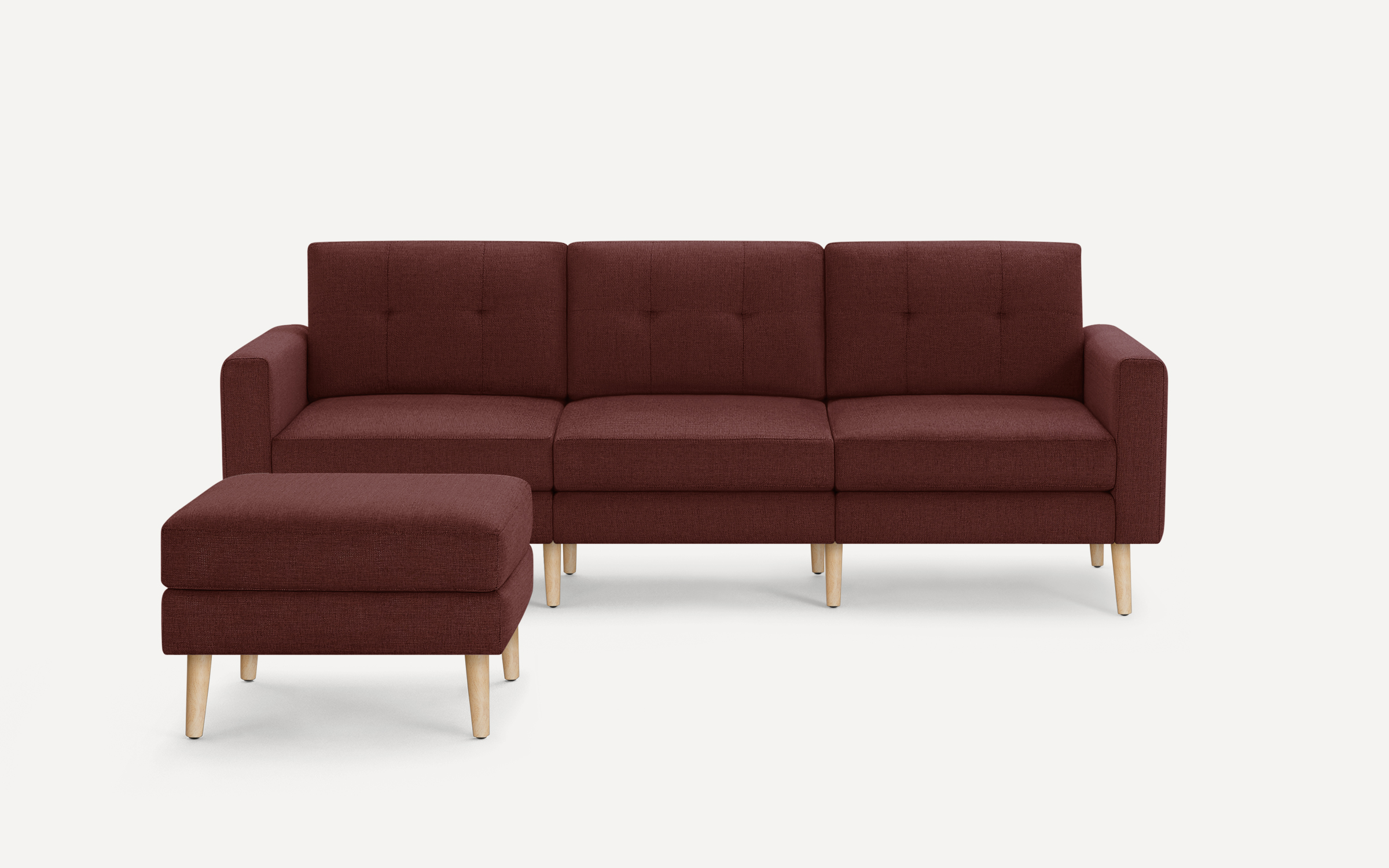 The Nomad Fabric Sofa with Ottoman Customizable Sectional Furniture