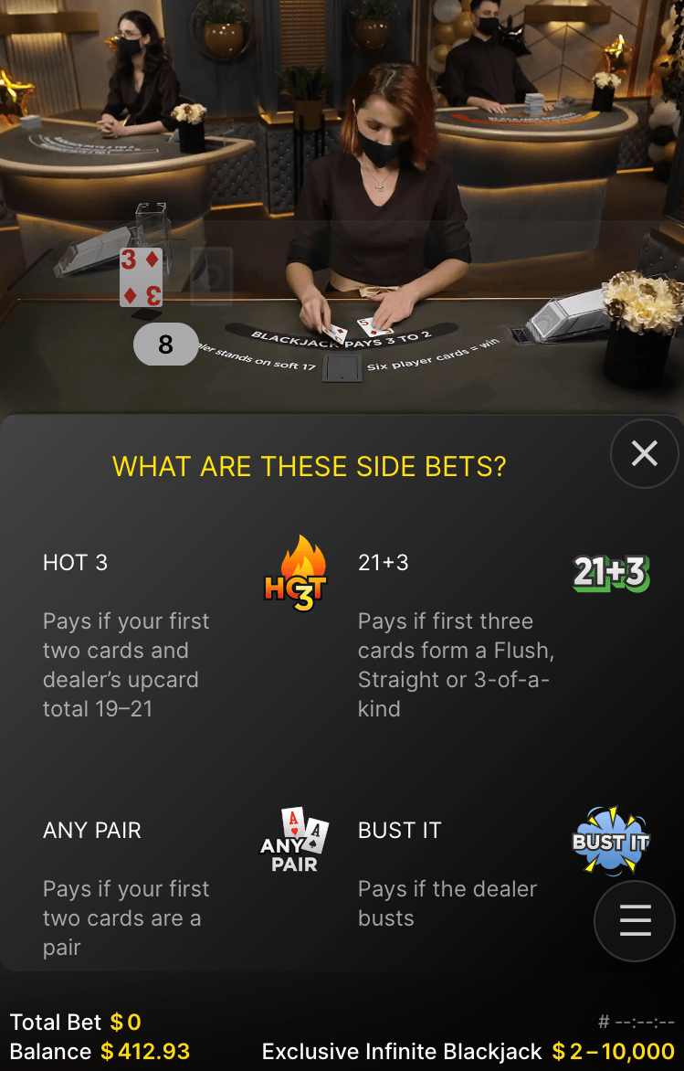 Blackjack Side Bets Complete Guide LeoVegas Blog