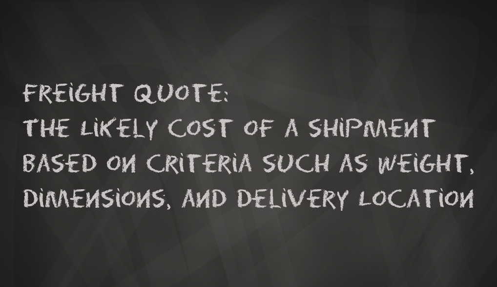 LTL Shipping What Is A Freight Quote? SupplierWiki