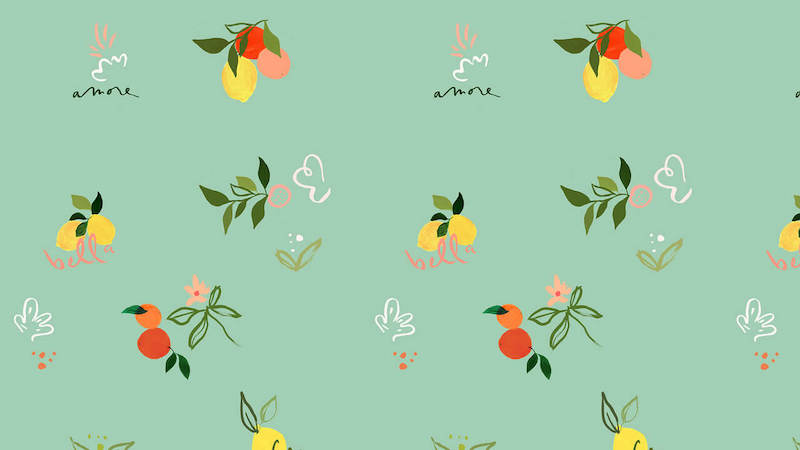Fruit 02: Green Citrus Fruit - Wallpaper Sample | Lick