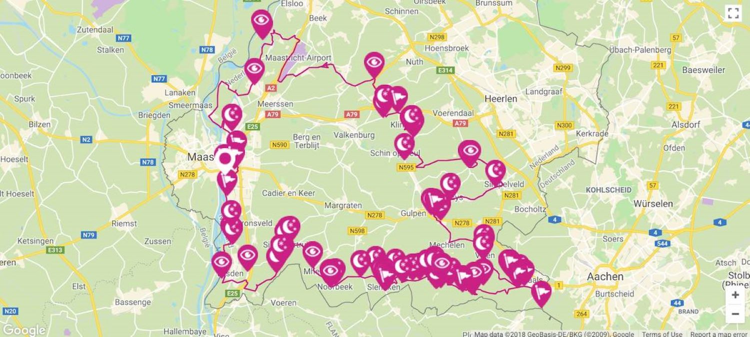 Mergelland Karte De Mergellandroute rijden op de motor? Dan moet je hier zeker rekening
