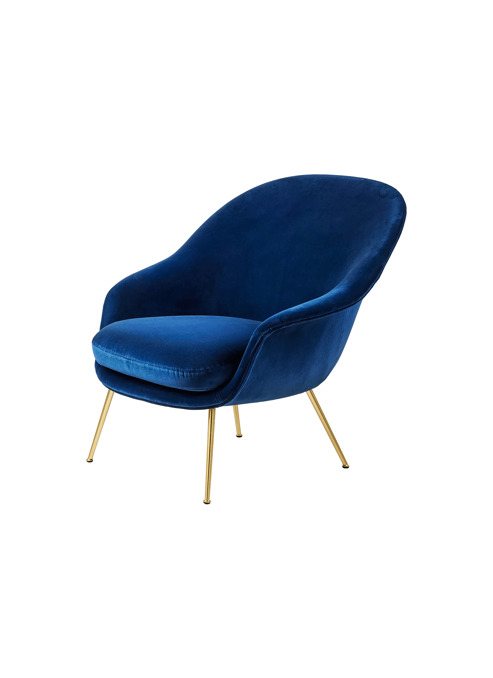 Gubi Bat Lounge Chair, Fully Upholstered