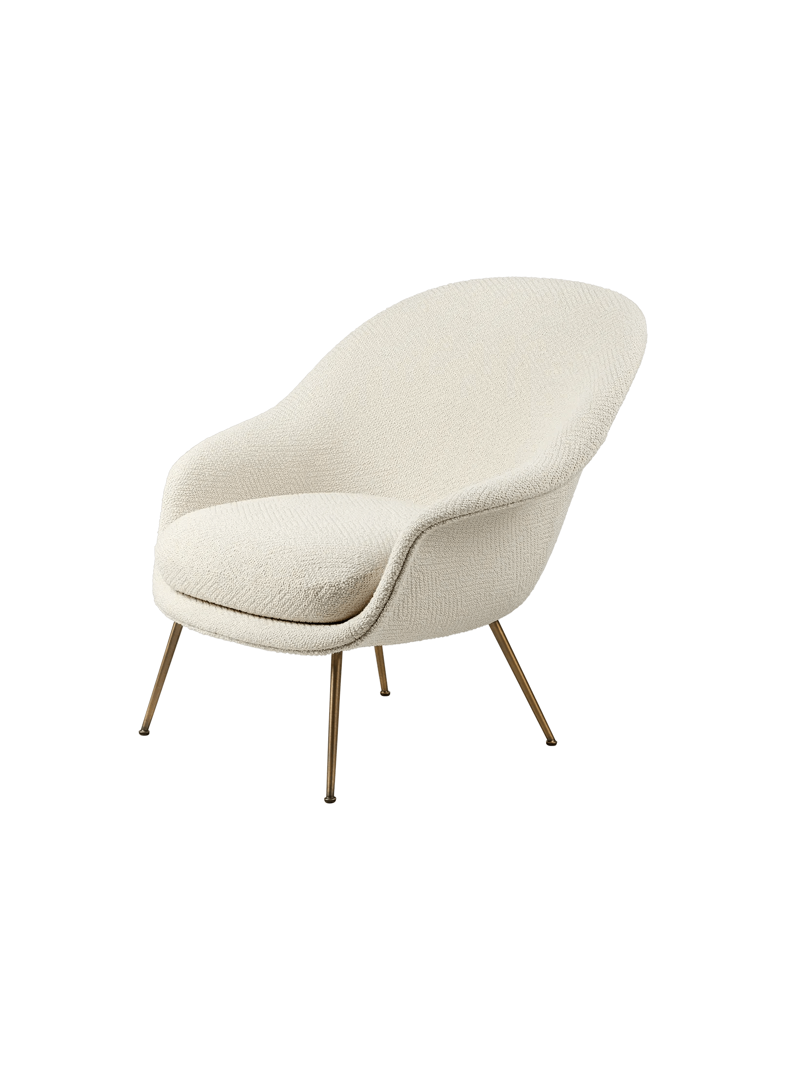 GUBI Bat Lounge Chair, Fully Upholstered