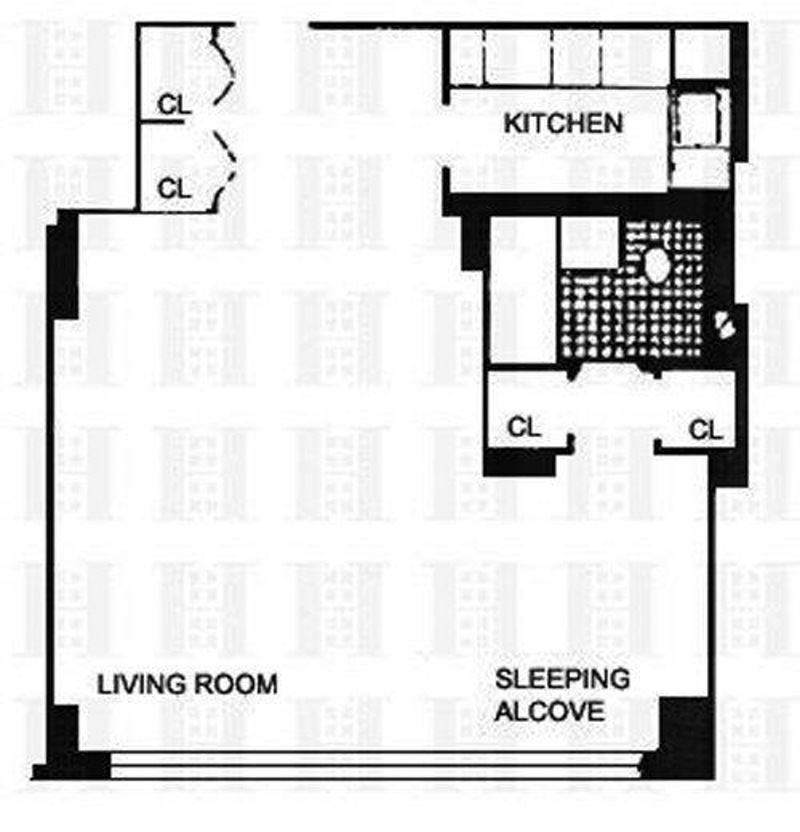 57th/5th Huge Alcove Studio, Midtown West, NYC, 3,050,  17815500
