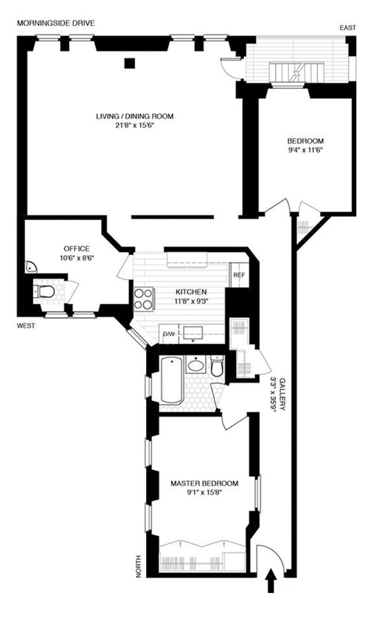 Closed 50 Morningside Drive, Morningside Heights, NYC, ID 21295294