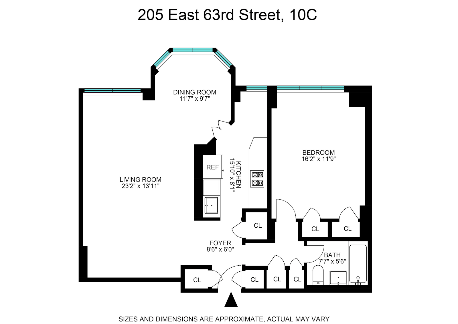 205 East 63rd Street 10C, Upper East Side, NYC 490,000, ID 22663847