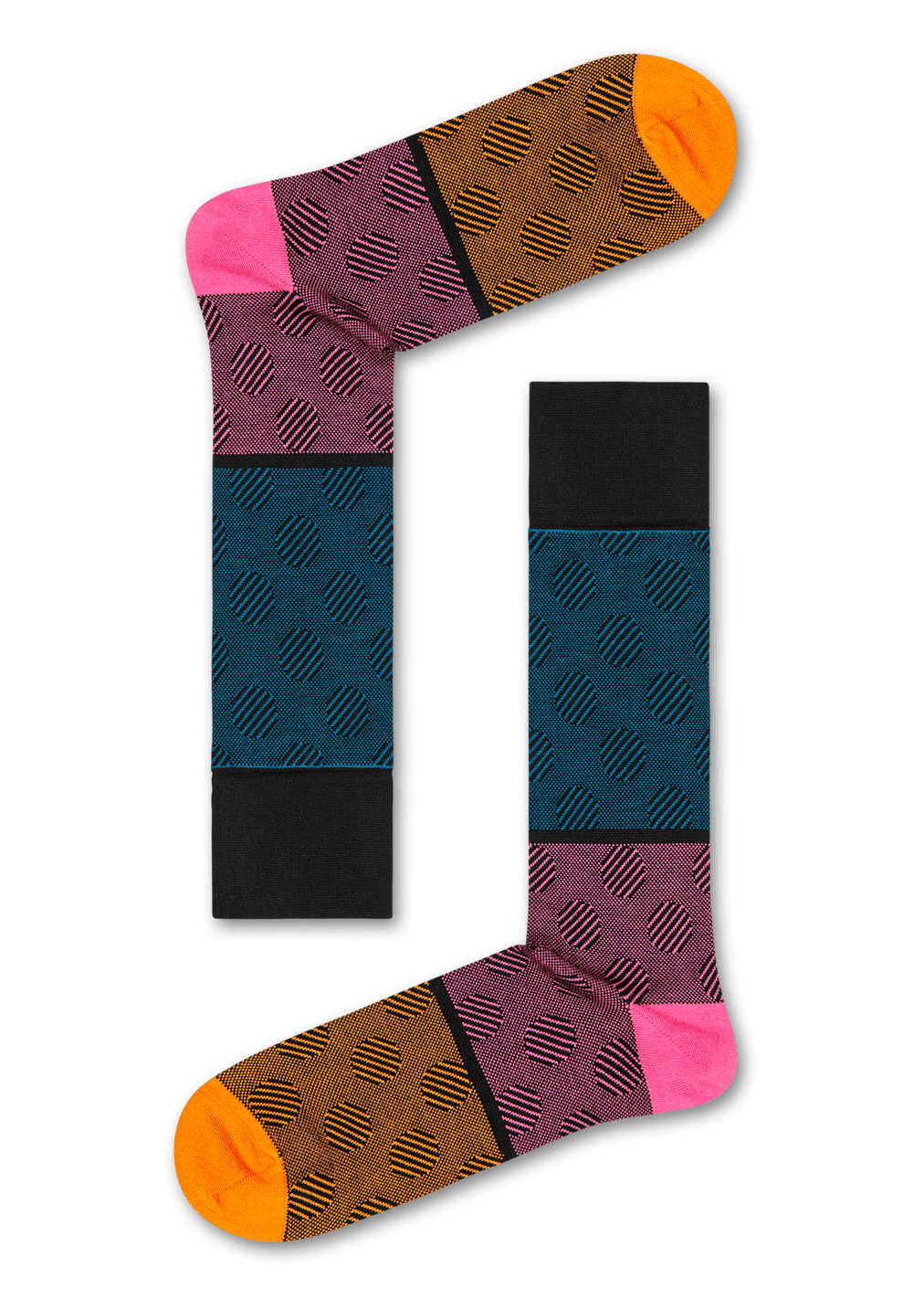 Orange Suit Socks Big Dot Dressed Happy Socks US