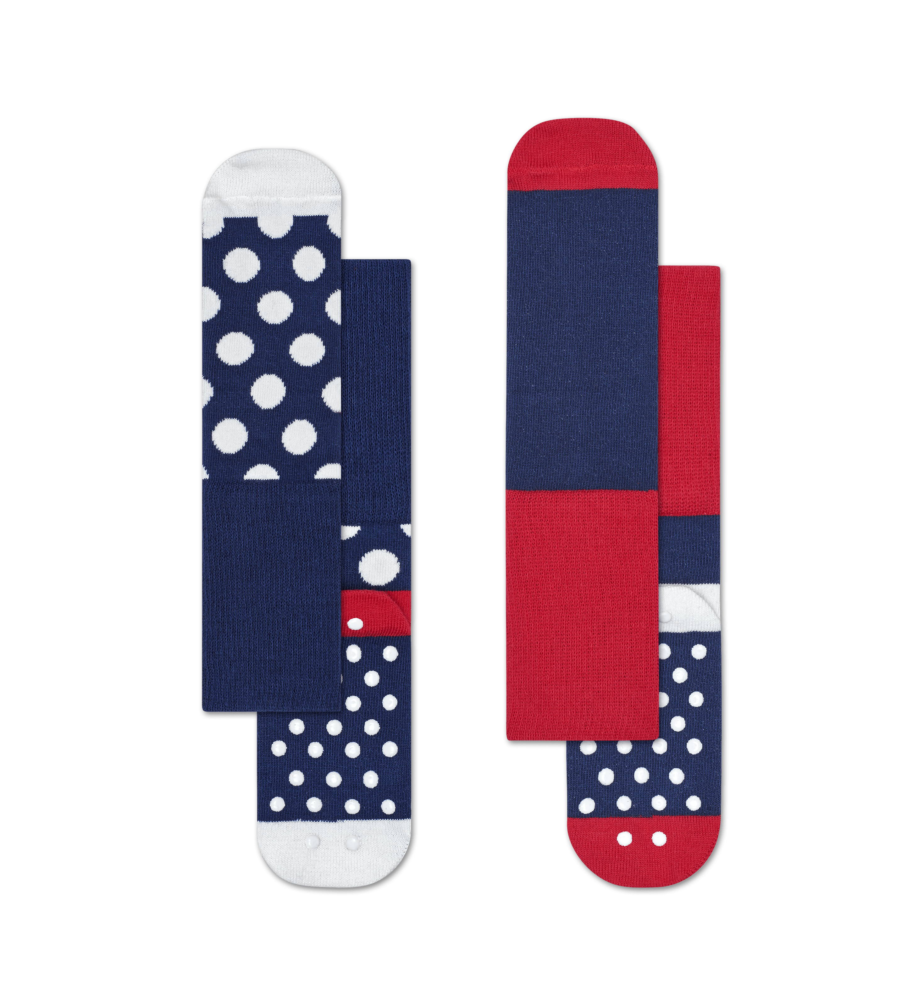 Blue AntiSlip Baby Socks Big Dot Happy Socks US