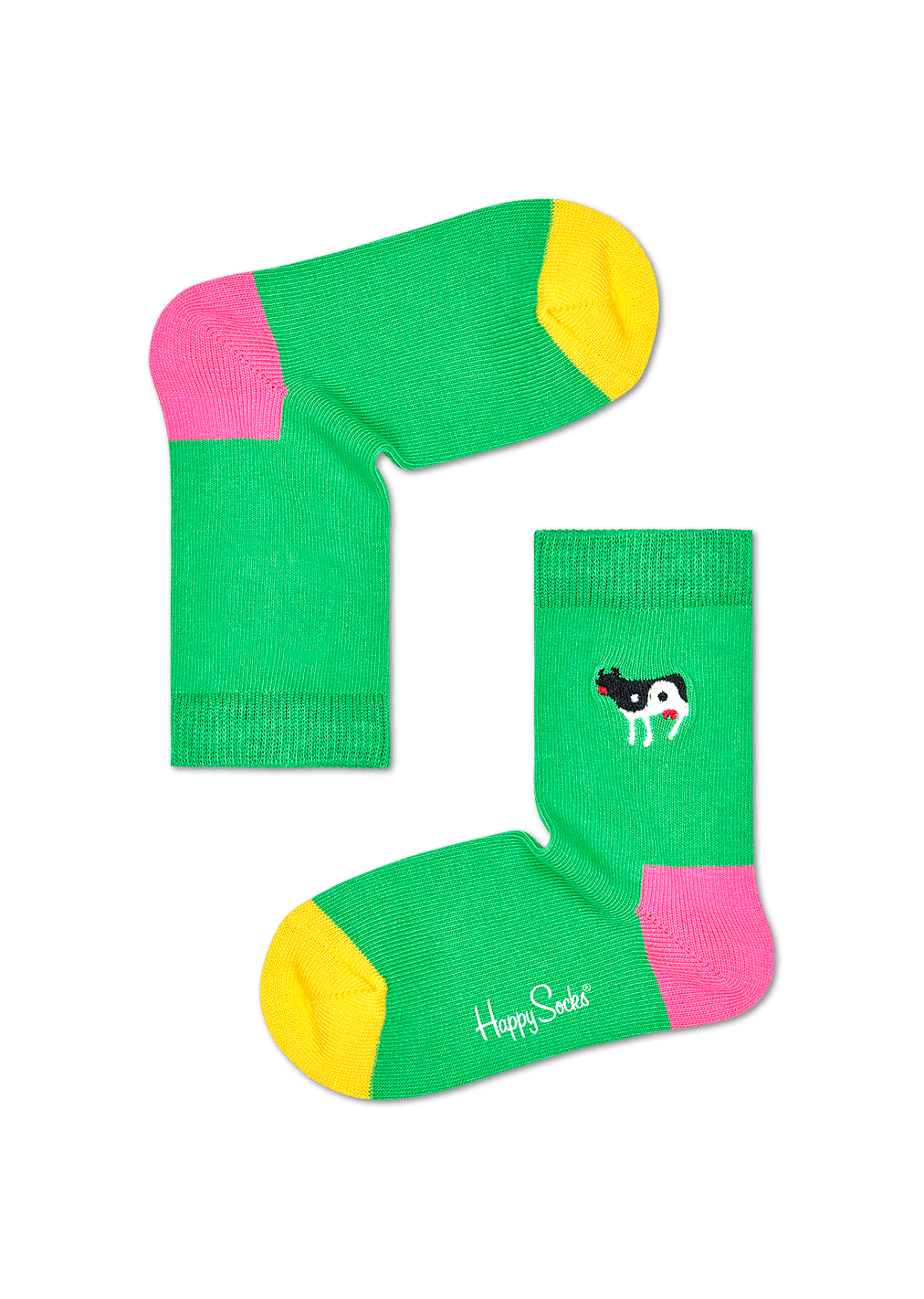 Organic Cotton Sock For Kids Yin Yang Cow Happy Socks GL