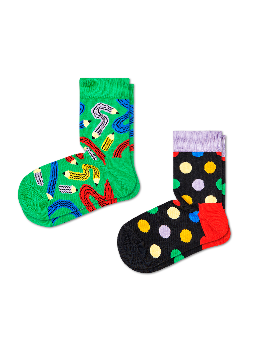 Organic Cotton Sock For Kids 2pc Pen Happy Socks US