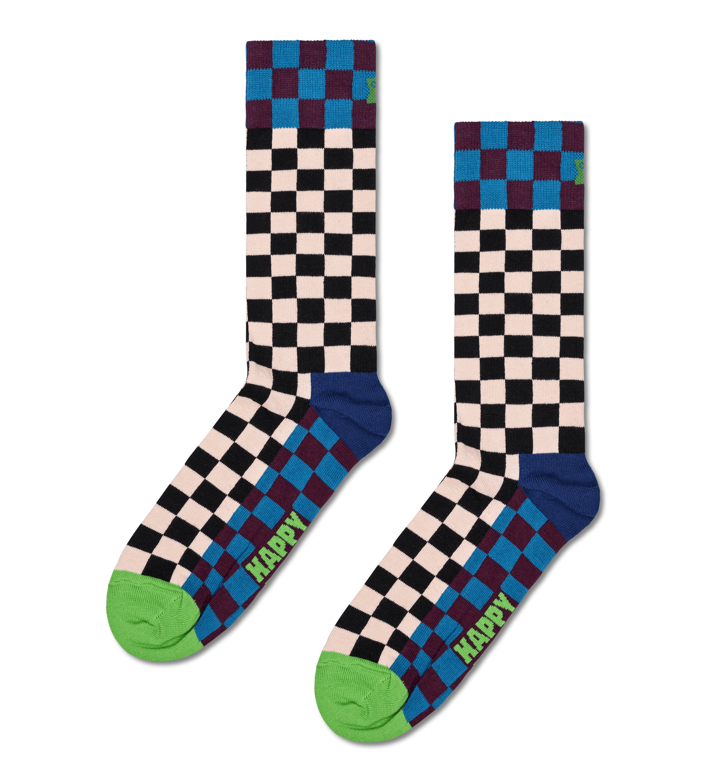 Colorful Checkerboard Sock Funky Funk Socks With GameInspired