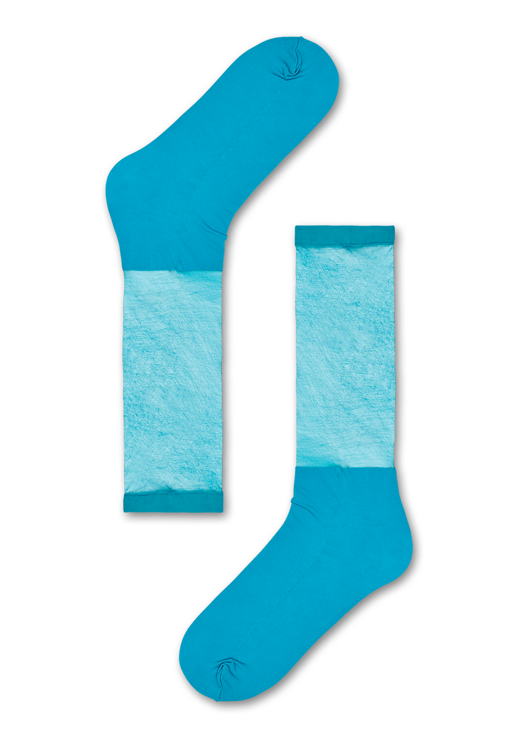 Fran Crew Socks, Turquoise Hysteria Happy Socks US