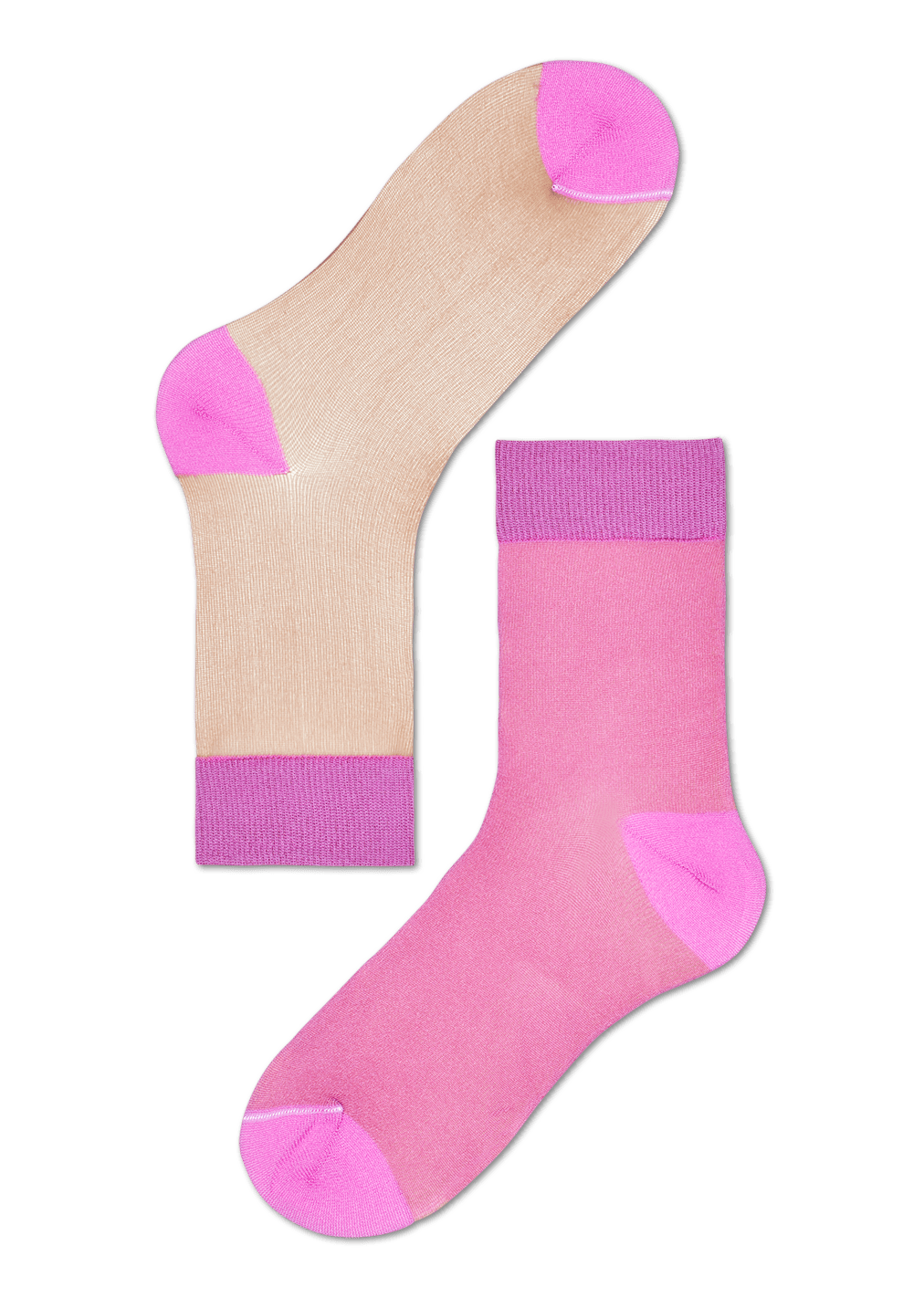 Women's Ankle Socks Filippa Pink Hysteria Happy Socks US