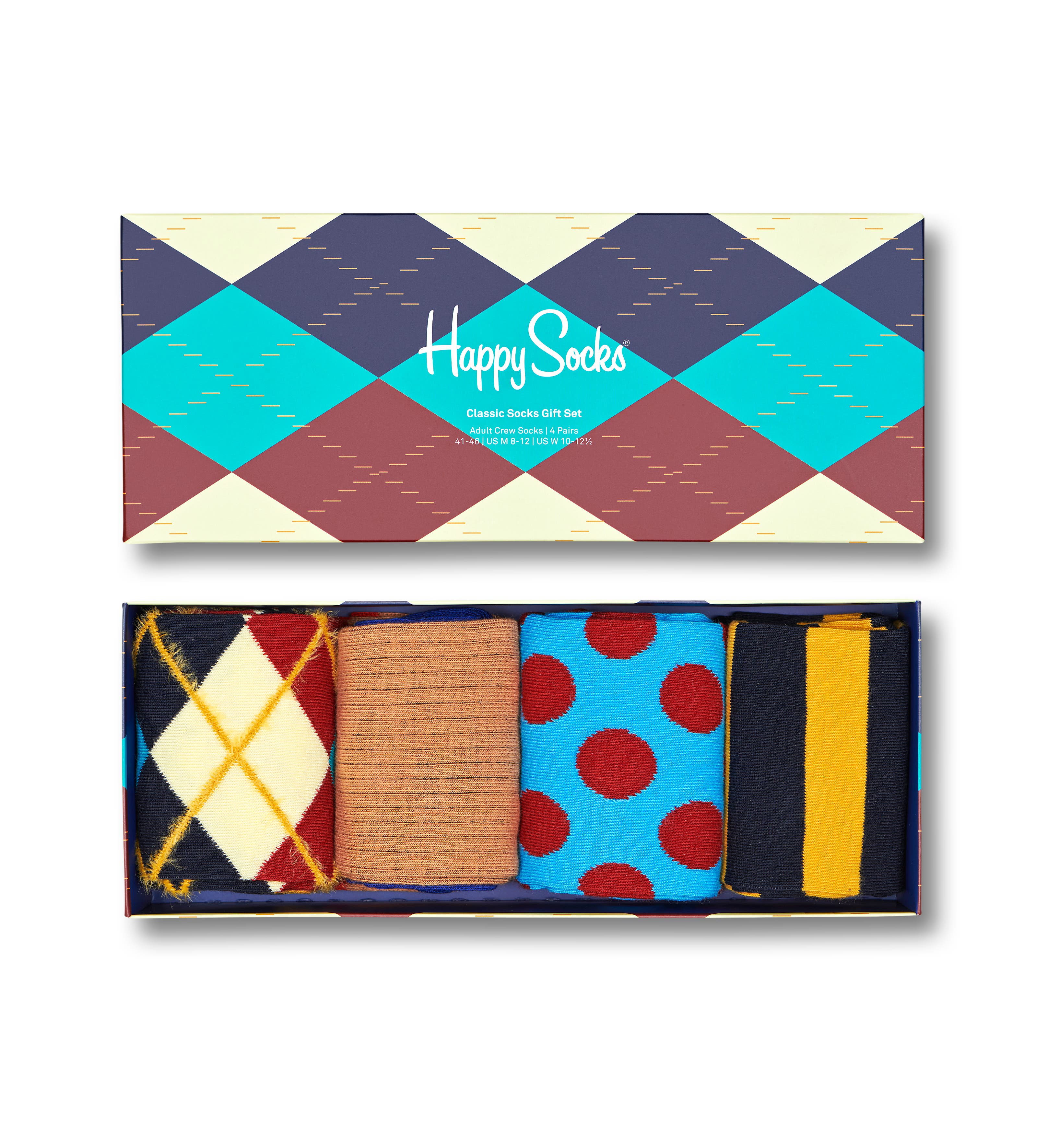 Light Blue 4-Pack Classics Crew Socks Gift Set | Happy Socks Uk
