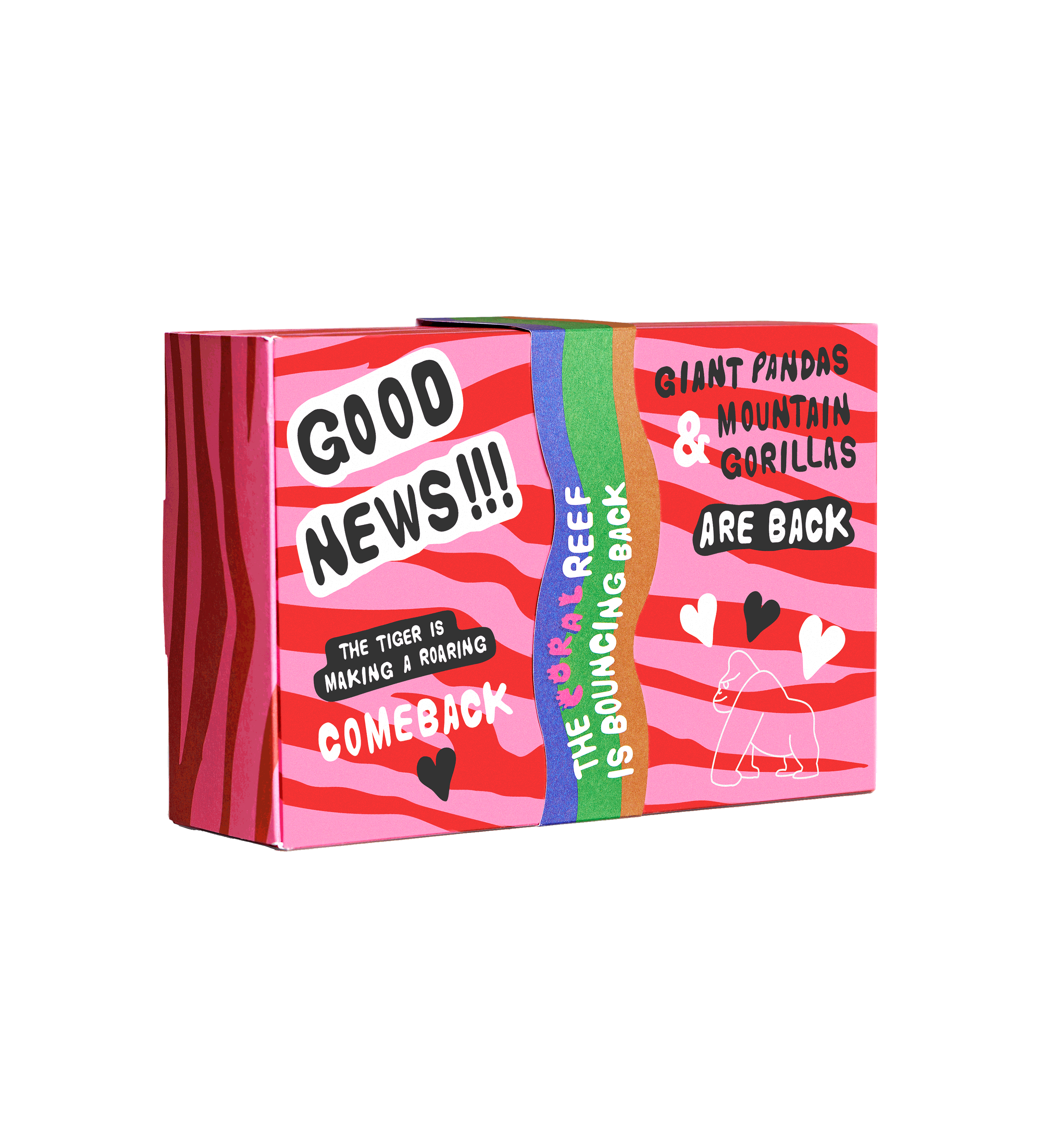 Pink 4Pack Wwf Crew Socks Gift Set Happy Socks EU