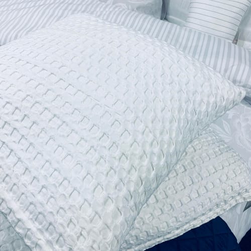 Hotel Collections Waffle Cushion White, bedding, sofas couches