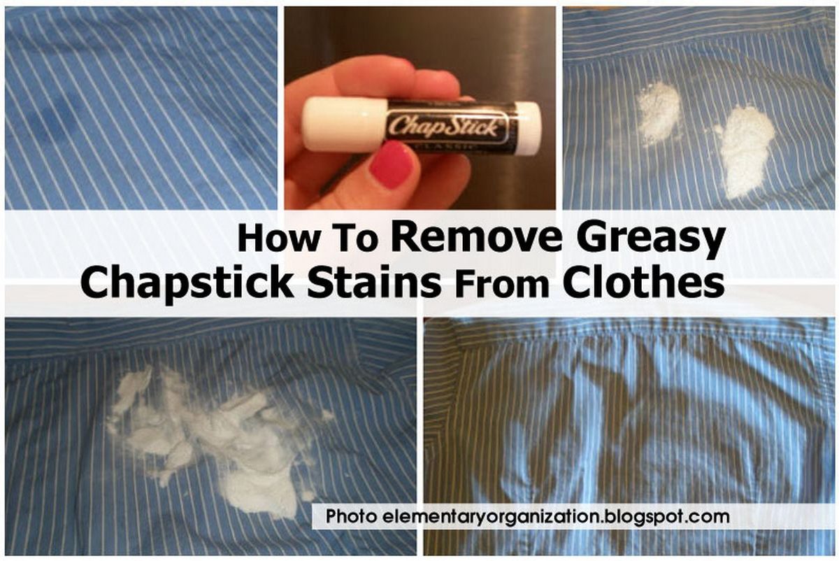 How To Remove Greasy Chapstick Stains From Clothes