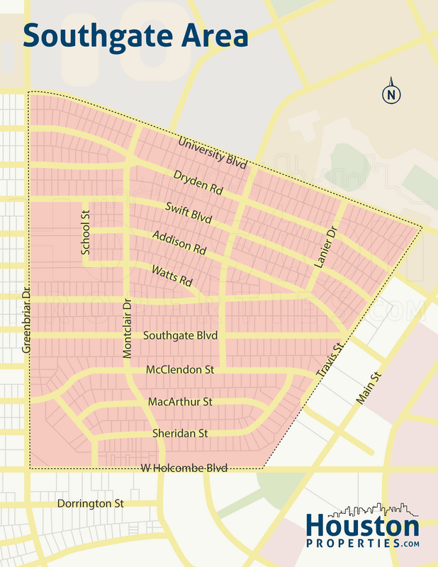 Southgate Houston Maps Southgate TX Neighborhood Maps